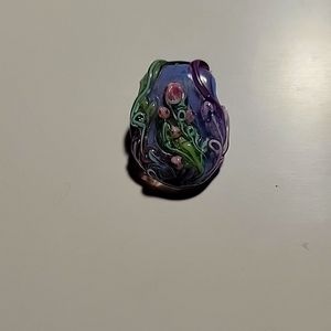 Flower necklace charm